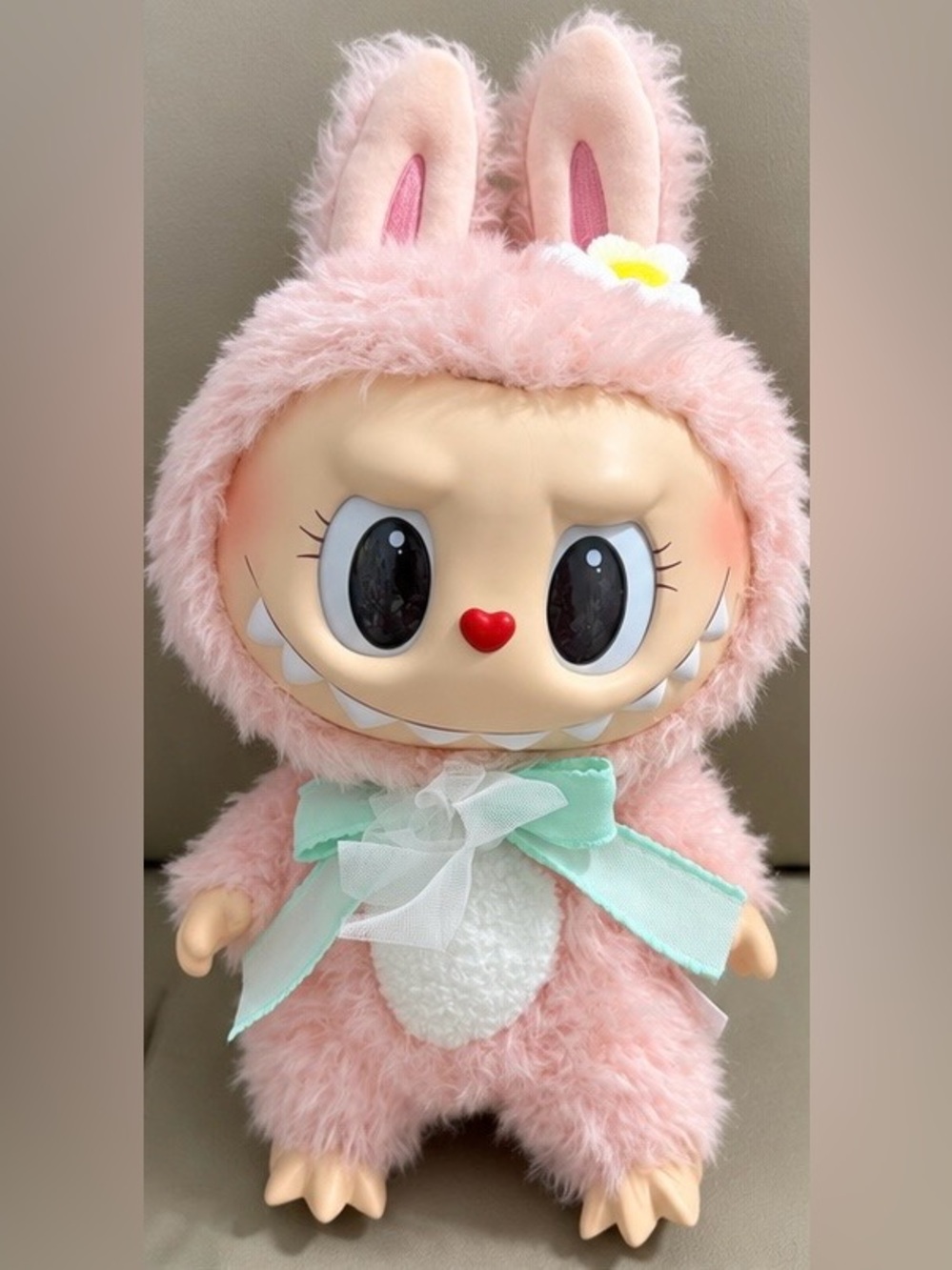 POP MART The Monsters Mokoko Close to Sweet Pink Plush Pendant Collector Card